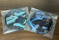 僕のヒーローアカデミア　緑谷出久　轟焦凍　缶バッジ