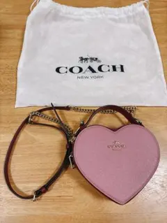 COACH ハートクロスボディ　カラーブロック