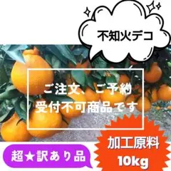 【ꕤ550】不知火デコ【超★訳あり品☆加工原料】10kg 熊本みかん