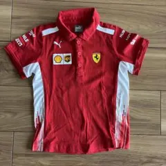 Puma Ferrari ポロシャツ 104cm 赤　3-4Y