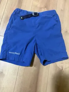 mont-bell キッズ　ハーフパンツ　ズボン 青　100cm
