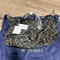 russet ロゴパターン ショルダーバッグ