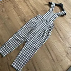 ローリーズファーム　サロペット オールインワン チェック　ギンガムチェック