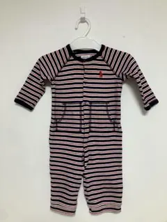 男の子・70 ・ラルフローレン・ストライプロンパース