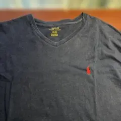 POLO RALPH LAUREN ネイビー Vネック Tシャツ M