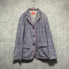粉　下迫秀樹　パウダー　ピンクハウス　ブロックチェック　ジャケット　Mのサムネイル