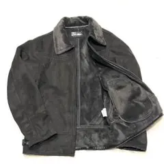 ◎美品 ファーストダウン フェイクムートンジャケット B-3 XLサイズ 黒