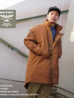 ヒューストン/LEVEL7 モンスターパーカー シンサレート コヨーテ色 S