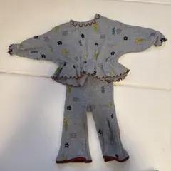 MARKEYS 動物柄フリル付きセットアップ 90サイズ