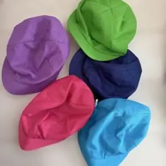 カラー帽子　5つセット