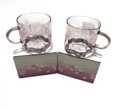 【バラ売り可】スターバックスリザーブ® ハンドルグラスマグピンクボトム2026