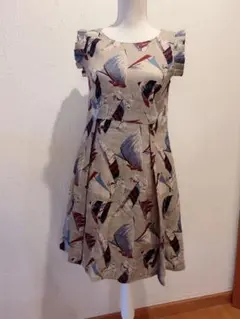 ステラシフォン♡帆船プリント ノースリーブワンピースのサムネイル