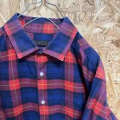 センスオブプレイス　赤青チェック　Mサイズ
