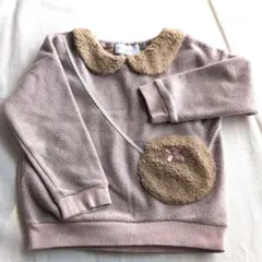 WILL MERY 襟付きトレーナー 100cm ピンク