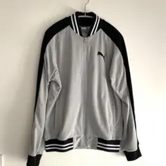 PUMA ジップアップジャケット M グレー/ブラック