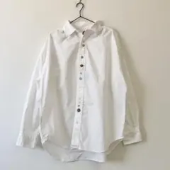 MHL. ・:*アイボリーボタン付き長袖シャツレディース サイズⅡ - メルカリ