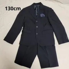 美品 黒のフォーマルスーツ 130cm 半ズボン
