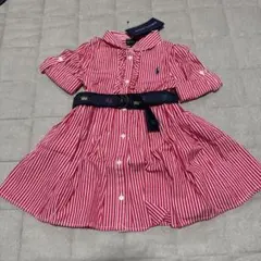 新品◎Ralph Lauren 半袖シャツワンピース 90cm