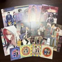 スーパーの裏でヤニ吸うふたり 両面イラストカード&ステッカー コンプ