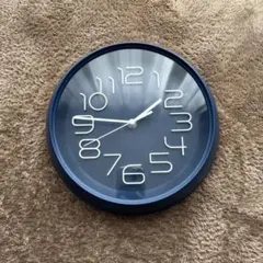 【出品11/30（日）まで‼️】ネイビー アラビア数字 掛時計
