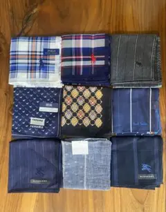 新品未使用★ ブランド　ハンカチ　9枚セット メンズ　ディオール　ポロ