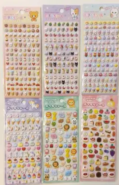 ぷっちりシール3種 プッチもちシール3種 6パックセット