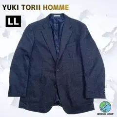 YUKI TORII HOMME ❤テーラードジャケット WIDE-LL⭐ブルー