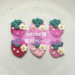 white様専用いちごモチーフ 3色6個×2セット