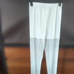 ホワイト レース レギンス パンツ