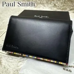 【極美品】未使用ポールスミス 名刺入れ パスケース カードケース メンズ 箱付き