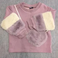 Crescent ピンク 長袖トレーナー 90