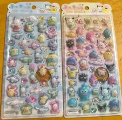 サンリオ　Sanrio　うるちゅるポップシール　サンリオキャラクターズ　2枚