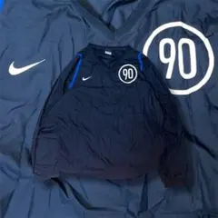 00s Nike total90 ナイロンプルオーバー ドローコード y2k短丈