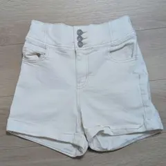 GU ハイウエストショートパンツ ホワイト Mサイズのサムネイル