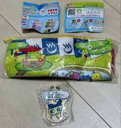 たまごっち　プチプチおみせっち　ポーチ&アクリルチャーム　まめっち　くちぱっち