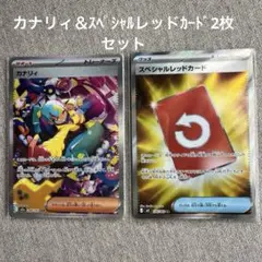 ポケモンカード カナリィSARとスペシャルレッドカードSR 2枚セット