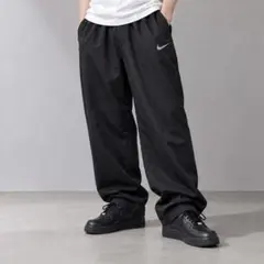 NIKE ナイキ スポーツブランド 刺繍 スウェットパンツ ブラックXL 黒