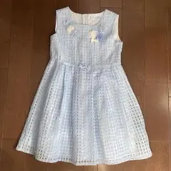 Petit Palais 水色 花飾り ドレス　120