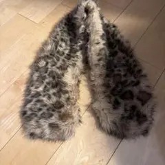 INGNI ヒョウ柄ファーマフラー