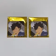 ハイキュー メタリック缶バッジ 黒尾鉄朗 音駒 ナンジャタウン 百鬼 