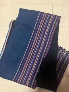 Paul Smith ネイビー マフラー ストライプ