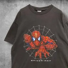 CCZO ムービー Tシャツ スパイダーマン3 蜘蛛の巣 ブラック 黒 古着 