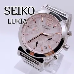 【美品】SEIKO LUKIA セイコー ルキア 腕時計 クロノグラフ ピンクのサムネイル