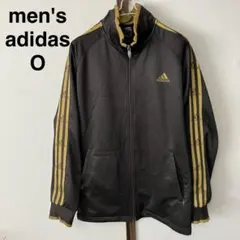 メンズ　長袖　ジャージ　アディダス　スポーツ　黒　O