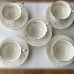 ノリタケ　花柄カップ＆ソーサーセット