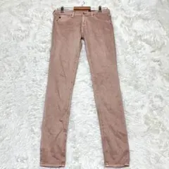 【セオリーリュクス】/ストレートパンツ/L相当/ピンク/ストレッチ/美脚/良質