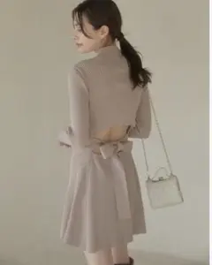 【USAGI ONLINE限定カラー】Back tie フレアワンピース