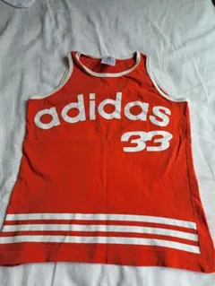 130 adidas タンクトップ オレンジ 33 ナンバリング　女の子のサムネイル