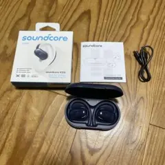 Anker soundcoreワイヤレスイヤホンネイビーブルー　充電ケース付き