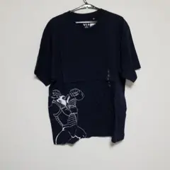ユニクロコラボTシャツネイビー　ドラゴンボール　ベジータ大猿　ヤジロベー